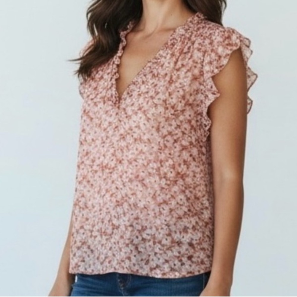 Floral Cap Sleeve spring Top